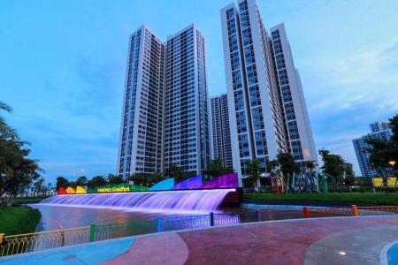 View Vinhomes Grand Park Quận 9 Căn hộ Vinhomes Grand Park tầng 13 nội thất cơ bản.