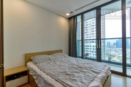 Phòng Ngủ Cho thuê căn hộ Vinhomes Central Park 1PN, tầng thấp, tháp Landmark 81, đầy đủ nội thất