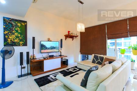 Phòng Khách Căn hộ The Estella 2 phòng ngủ tầng trung tháp 4A thiết kế đẹp, trẻ trung