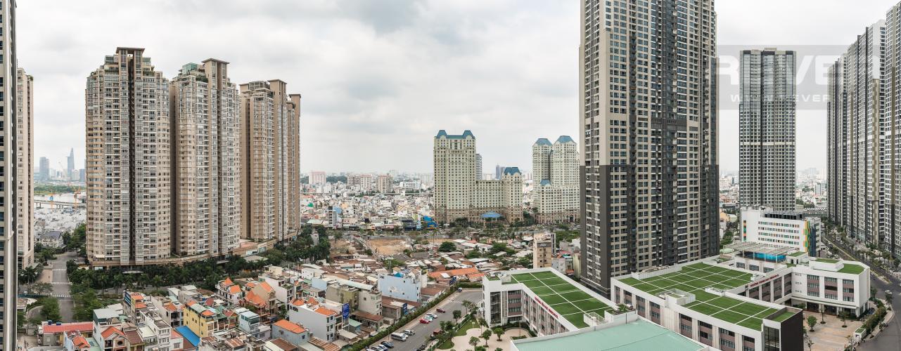 View Officetel Vinhomes Central Park 2 phòng ngủ tầng trung P7 nhà trống