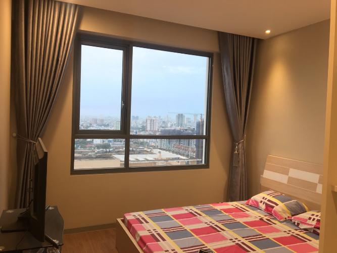 Phòng ngủ The Gold View, Quận 4 Căn hộ The Gold View tầng cao, view cầu Nguyễn Văn Cừ.