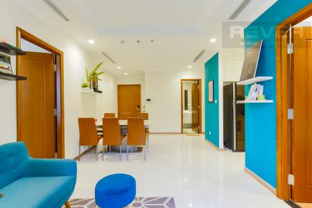 Phòng Khách Căn hộ Vinhomes Central Park tầng thấp Landmark 3 thiết kế hiện đại, trẻ trung