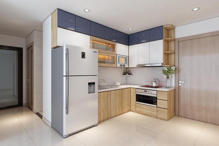 Phòng bếp Vinhomes Grand Park Quận 9 Căn hộ tầng trung Vinhomes Grand Park thiết kế hiện đại.