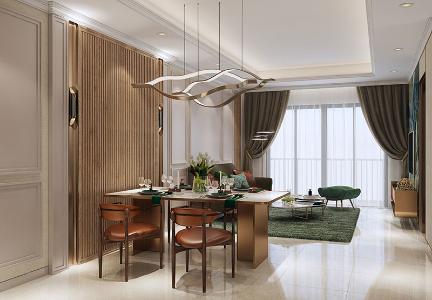 Nhà mẫu Opal Boulevard Căn hộ tầng trung Opal Boulevard nội thất cơ bản.