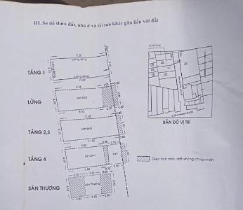 Bản vẻ nhà phố Quận 5 Nhà phố đường Phạm Hữu Chí diện tích 45.2m2, sổ hồng pháp lý đầy đủ.