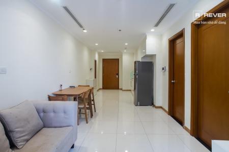 Phòng khách căn hộ VINHOMES CENTRAL PARK Cho Thuê căn hộ Vinhomes Central Park 1PN, đầy đủ nội thất, ban công Đông Bắc