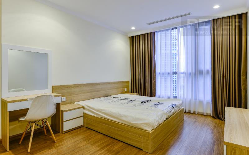 phòng ngủ 1 Căn hộ Vinhomes Central Park trung tầng Landmark 1 view nội khu