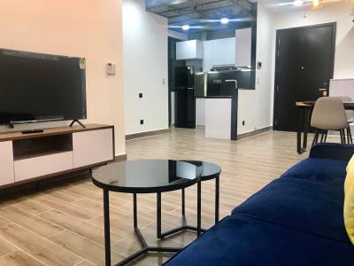 PHÒNG KHÁCH căn hộ Feliz En Vista Căn hộ Feliz En Vista đầy đủ nội thất tinh tế, dọn vào ở ngay.