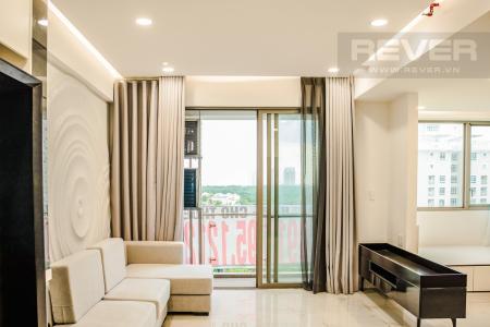 Phòng Khách Bán căn hộ Happy Residence 3PN, tầng thấp, block A, đầy đủ nội thất, view mặt phố