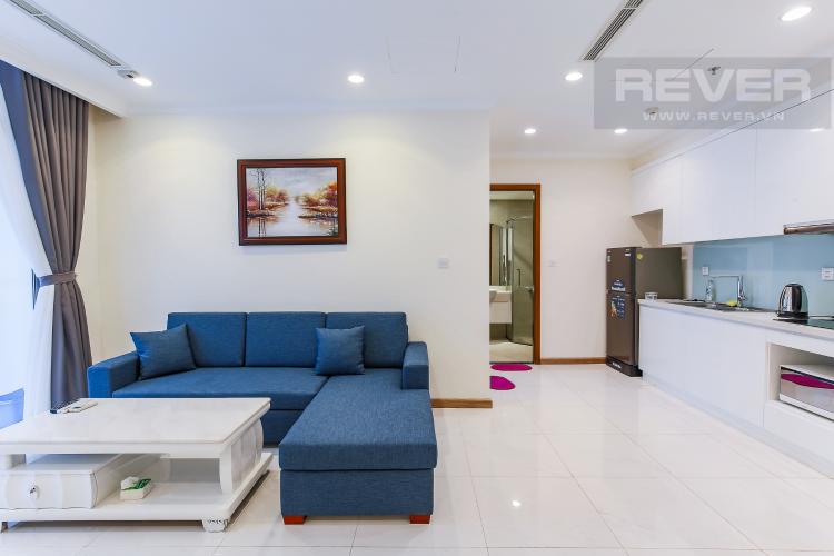 Phòng Khách Căn hộ Vinhomes Central Park 1 phòng ngủ tầng trung C1 view sông