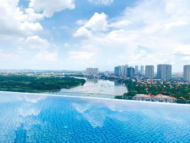 căn hộ D'Edge Thảo Điền Cho thuê căn hộ góc 3 phòng ngủ D'Edge Thảo Điền, nội thất cơ bản