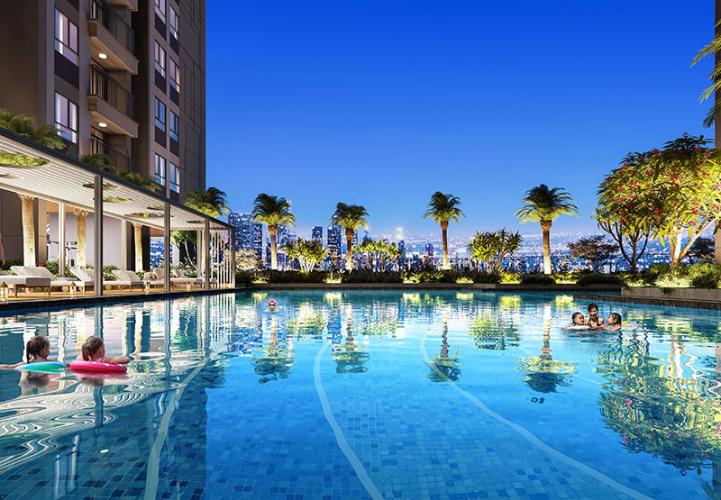 Tiện ích hồ bơi Opal Boulevard Căn hộ tầng trung Opal Boulevard nội thất cơ bản.