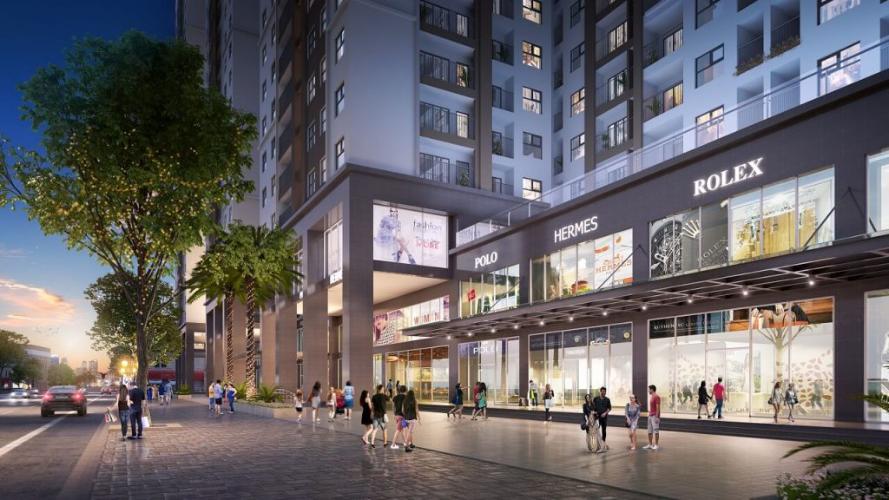 Mặt tiền Shop House Q7 Sài Gòn Riverside Shop-house Q7 Saigon Riverside nội thất cơ bản, thuận tiện kinh doanh.