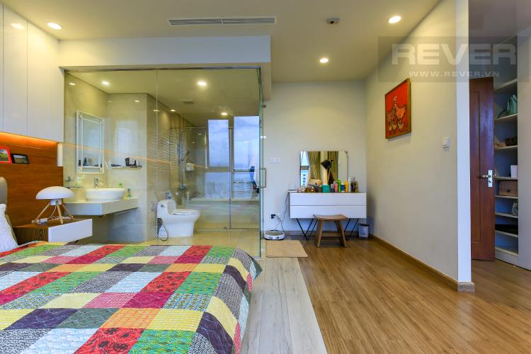 Phòng ngủ chính Căn góc Vinhomes Central Park tầng cao Central 3 view sông