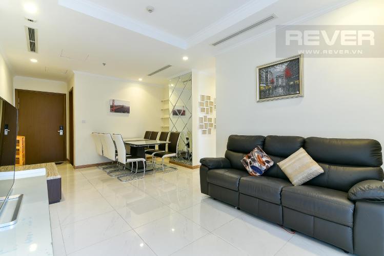 Phòng khách căn hộ VINHOMES CENTRAL PARK Cho thuê căn hộ Vinhomes Central Park 2PN, tháp Landmark 3, đầy đủ nội thất, view thành phố