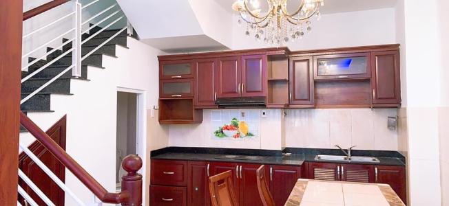 Phòng bếp nhà phố đường Tân Mỹ, Quận 7 Nhà phố Quận 7 hướng Bắc hẻm 3m thông đường Nguyễn Thị Thập, 