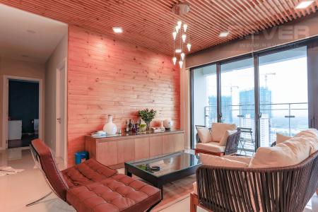 Phòng Khách Căn góc Estella Heights 3 phòng ngủ tầng cao hướng Bắc tòa T1