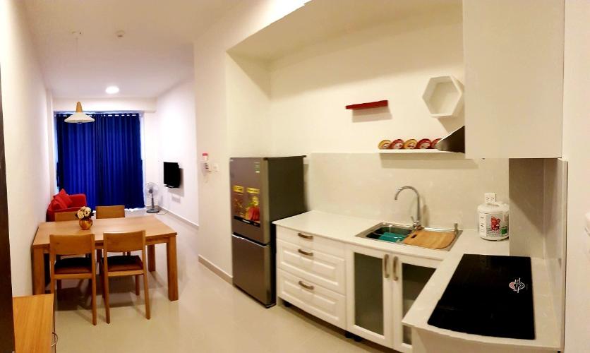 Phòng khách The Sun Avenue Căn hộ tầng 9 The Sun Avenue 2 phòng ngủ, view thành phố.