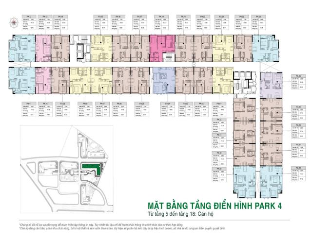 Layout Picity High Park, Quận 12 Căn hộ tầng trung Picity High Park đón gió, view thoáng mát.