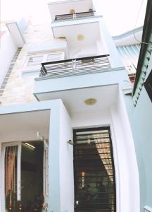 Mặt trước nhà phố Bình An, quận 2 Nhà 1 trệt 2 lầu phường Bình An, quận 2 view thoáng mát ngắm Landmark