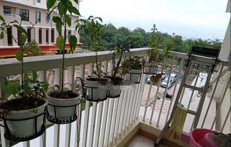 Ban công căn hộ Era Town Căn hộ Era Town đầy đủ nội thất, view nội khu thoáng mát.