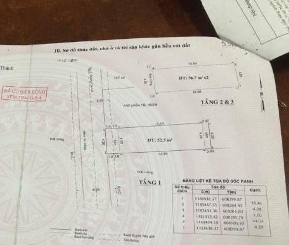 Thông tin nhà phố Nhà phố cửa chính hướng Tây, khu dân cư an ninh hiện hữu.