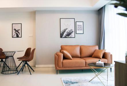 Phòng khách Gateway Thảo Điền Quận 2 Căn hộ Studio Gateway Thảo Điền tầng 6, đầy đủ nội thất hiện đại.