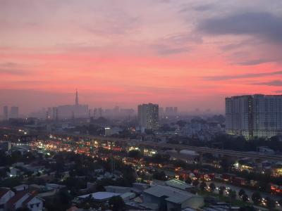 View căn hộ chung cư TDH Phước Long, Quận 9 Căn hộ chung cư TDH Phước Long tầng cao, view thành phố.