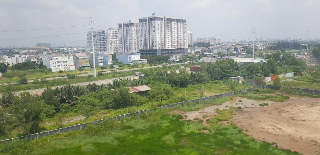 View ban phòng khách nhìn về vòng xoay Liên Phường Bán căn hộ Safira Khang Điền phường Phú Hữu, Quận 9, diện tích 67.04m2