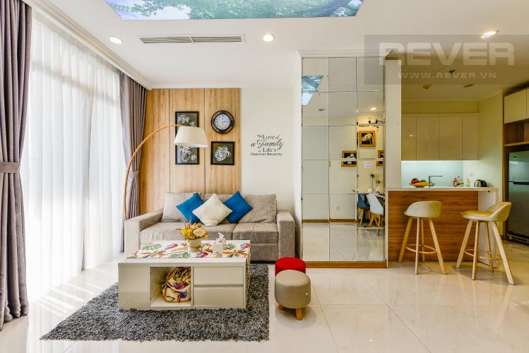 Phòng khách Căn hộ Vinhomes Central Park 2 phòng ngủ tầng cao C3 hướng Tây