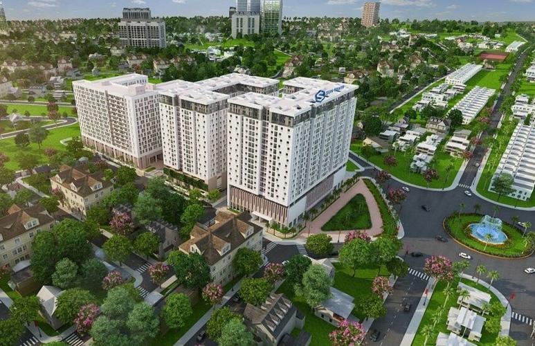 Toàn cảnh Sky 9, Quận 9 Căn hộ Sky 9 nội thất cơ bản, view nội khu thoáng mát.