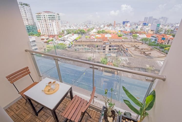 Lô gia Masteri Millennium Quận 4 Căn hộ Masteri Millennium ban công thoáng mát, đầy đủ nội thất.