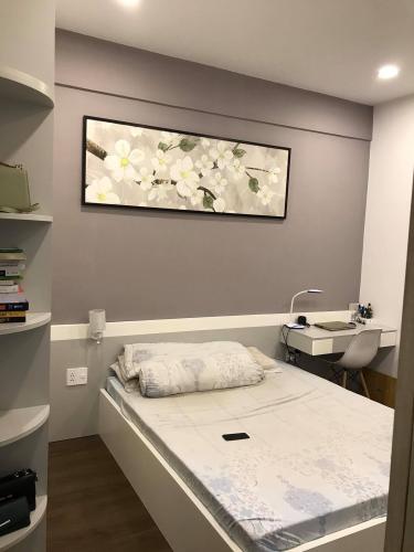 Phòng ngủ căn hộ Thủ Thiêm Garden Quận 9 Căn hộ Thủ Thiêm Garden tầng 10 đón view sông mát mẻ, đầy đủ nội thất.