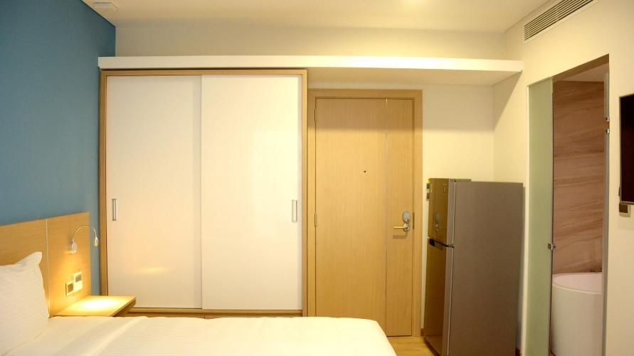 Phòng ngủ căn hộ dịch vụ Căn hộ dịch vụ Kim Residence đầy đủ nội thất, view thoáng mát.
