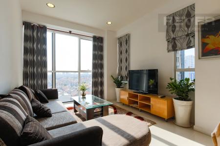 Phòng Khách căn hộ SUNRISE CITY Bán căn hộ Sunrise City 2 phòng ngủ, tầng thấp, tháp V5, diện tích 106m2, đầy đủ nội thất