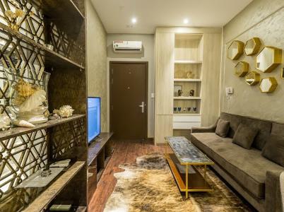 Phòng khách officetel WILTON TOWER Bán căn officetel Wilton Tower tầng thấp, diện tích 41.94m2 - 1 phòng ngủ, đầy đủ nội thất