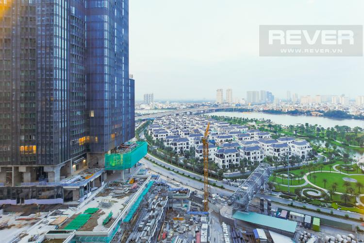 View Phòng Ngủ Căn góc Vinhomes Central Park 3 phòng ngủ tầng trung L2 view sông