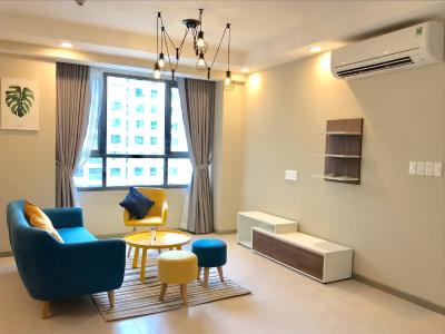 Phòng khách  căn hộ The Gold View Cho thuê căn hộ tầng cao The Gold View nội thất đầy đủ.