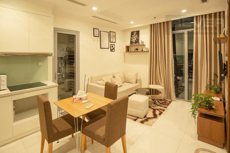 Phòng Khách Cho thuê căn hộ Vinhomes Central Park 2PN, tầng cao, tháp Landmark 3, đầy đủ nội thất, view thành phố