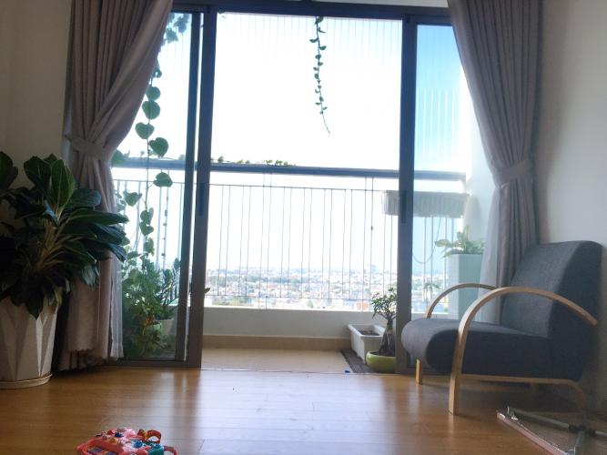 Phòng khách căn hộ Opal Riverside, Thủ Đức Căn hộ chung cư Opal Riverside ban công hướng Tây Bắc, đầy đủ nội thất.