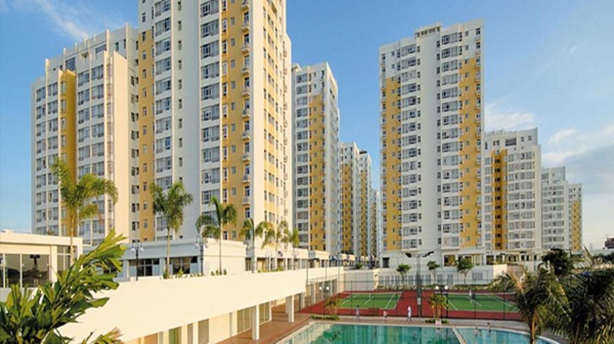 Tòa nhà căn hộ Sky Garden 3 Căn hộ Sky Garden 2 phòng ngủ thiết kế hiện đại, view thành phố.