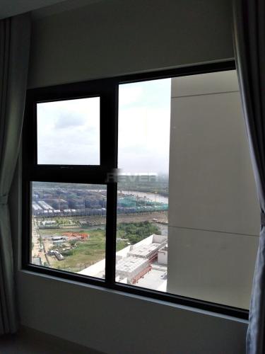 Phòng khách căn hộ Vinhomes Grand Park Căn hộ tầng cao Vinhomes Grand Park nội thất cơ bản, view thành phố.