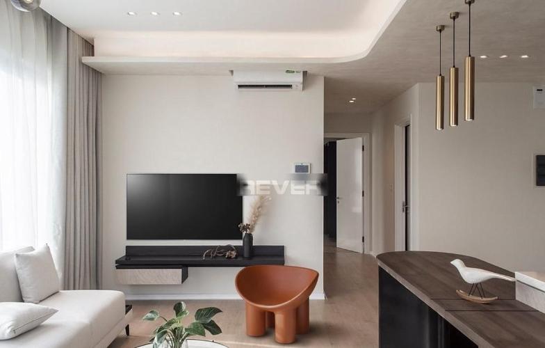 Phòng khách căn hộ Đảo Kim Cương, Quận 2 Căn hộ Đảo Kim Cương đầy đủ tiện nghi, view thành phố tuyệt đẹp.