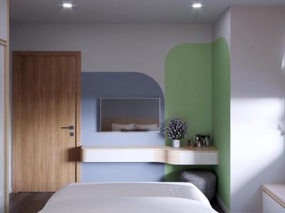 Căn hộ River Panorama, Quận 7 Căn hộ River Panorama tầng trung, hướng Đông Bắc.