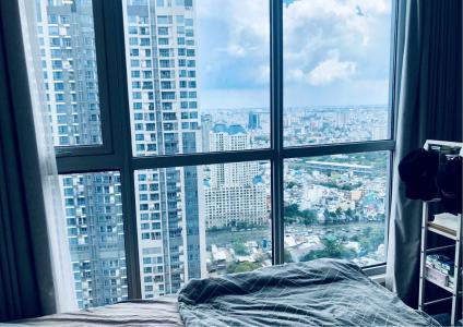 Phòng ngủ căn hộ 2PN Vinhomes Central Park Cho thuê căn hộ Vinhomes Central Park thuộc tòa Park 6 tầng cao, diện tích 70m2 