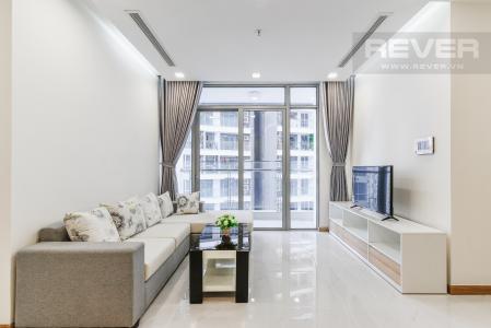 Phòng Khách Căn hộ Vinhomes Central Park 2 phòng ngủ tầng trung P7 đầy đủ nội thất