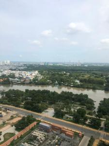 hướng nhìn ra ban công era town Bán căn hộ Era Town tầng cao, thiết kế hiện đại, nội thất cơ bản.