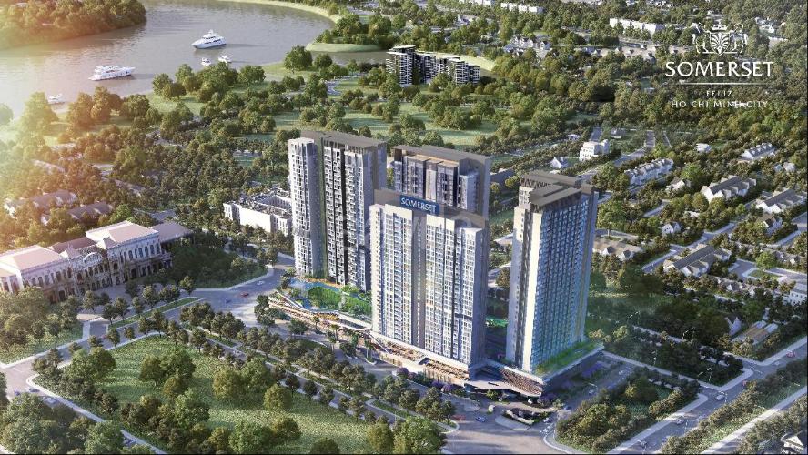 Bán căn hộ Feliz en Vista 2 phòng ngủ, tầng cao, tháp Cruz, diện tích 82m2, không có nội thất