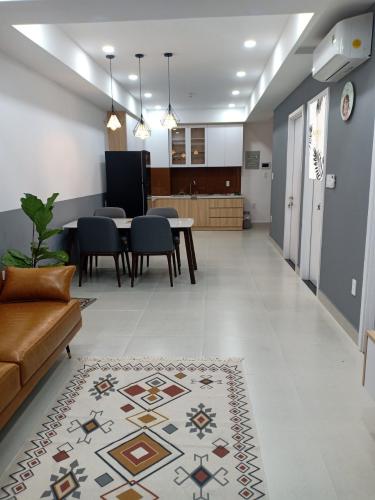Phòng khách căn hộ Saigon South Residences Căn hộ Saigon South Residences tầng thấp, đầy đủ nội thất