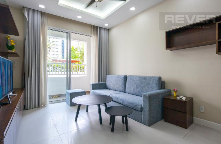 Phòng Khách Căn hộ Lexington 3 phòng ngủ tầng thấp LA đầy đủ nội thất